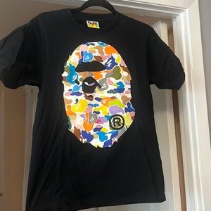Bape shirt mens small multicolor worn once good ass new